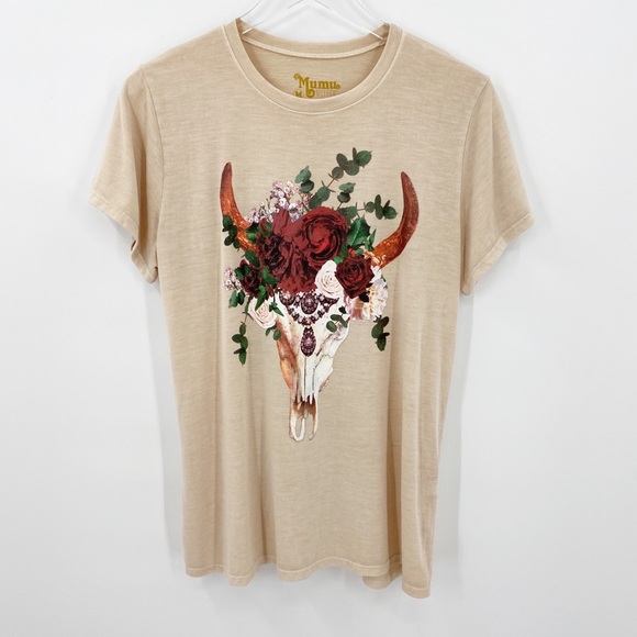 Show Me Your MuMu Tops - SHOW ME YOUR MUMU Bullhead Bling Oliver Tee M